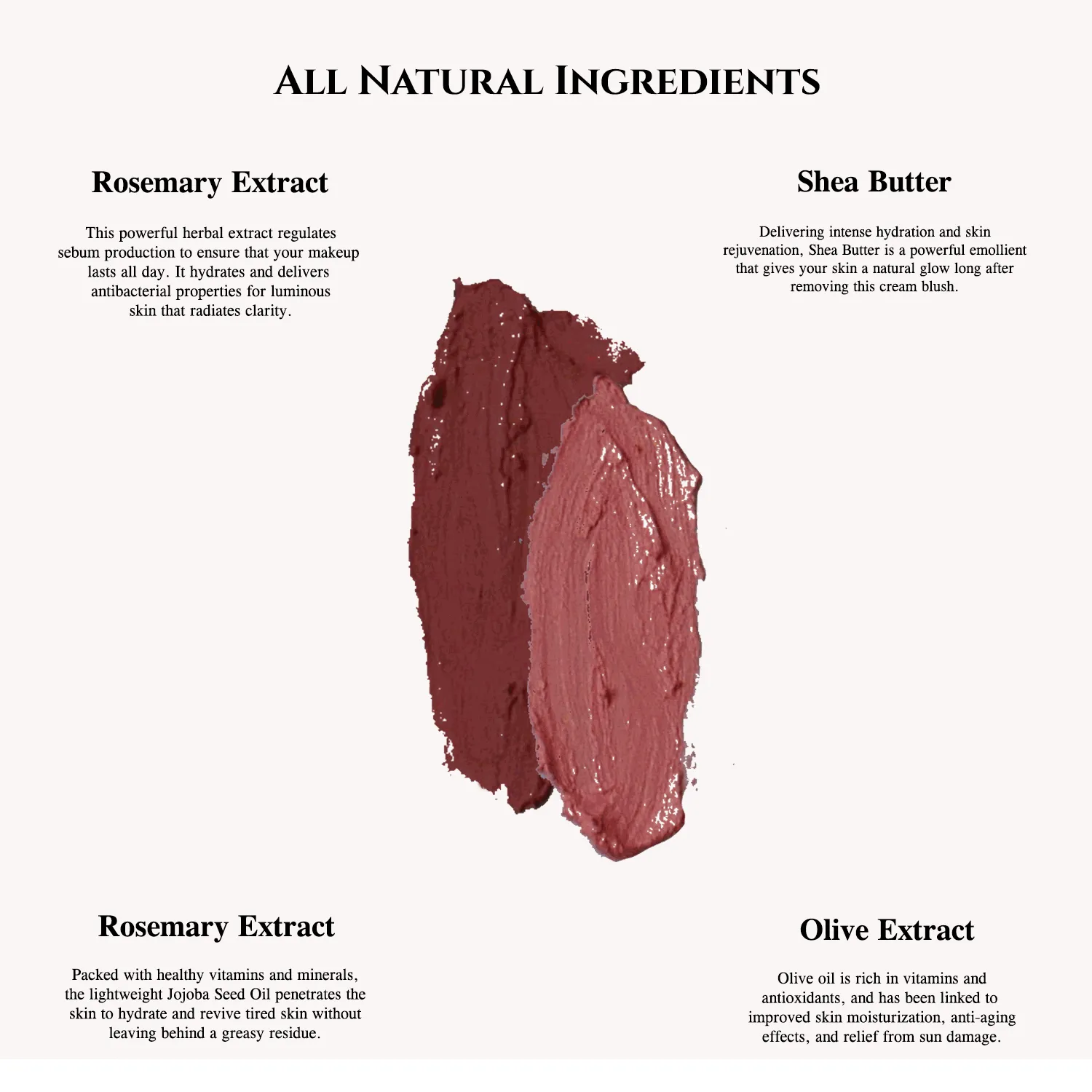 All Natural Cream Blush for Lip & Cheek