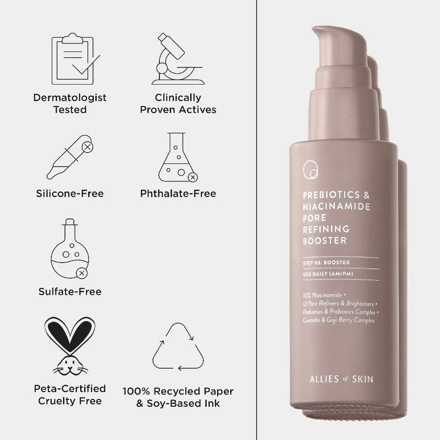 Allies of Skin Prebiotics & Niacinamide Pore Refining Booster | 50ml