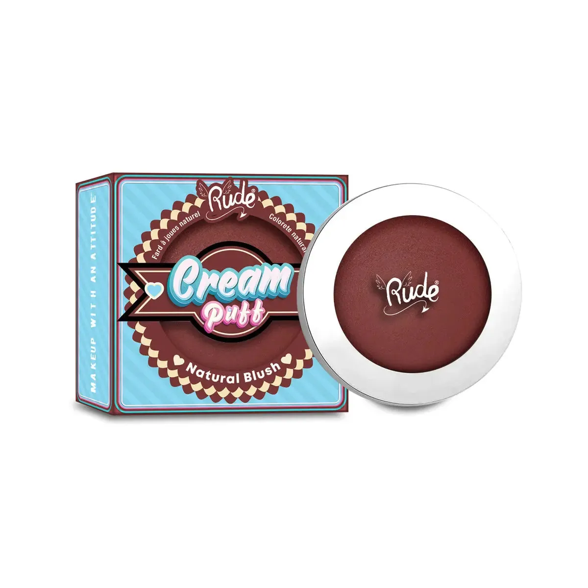 Cream Puff Natural Blush Red Velvet