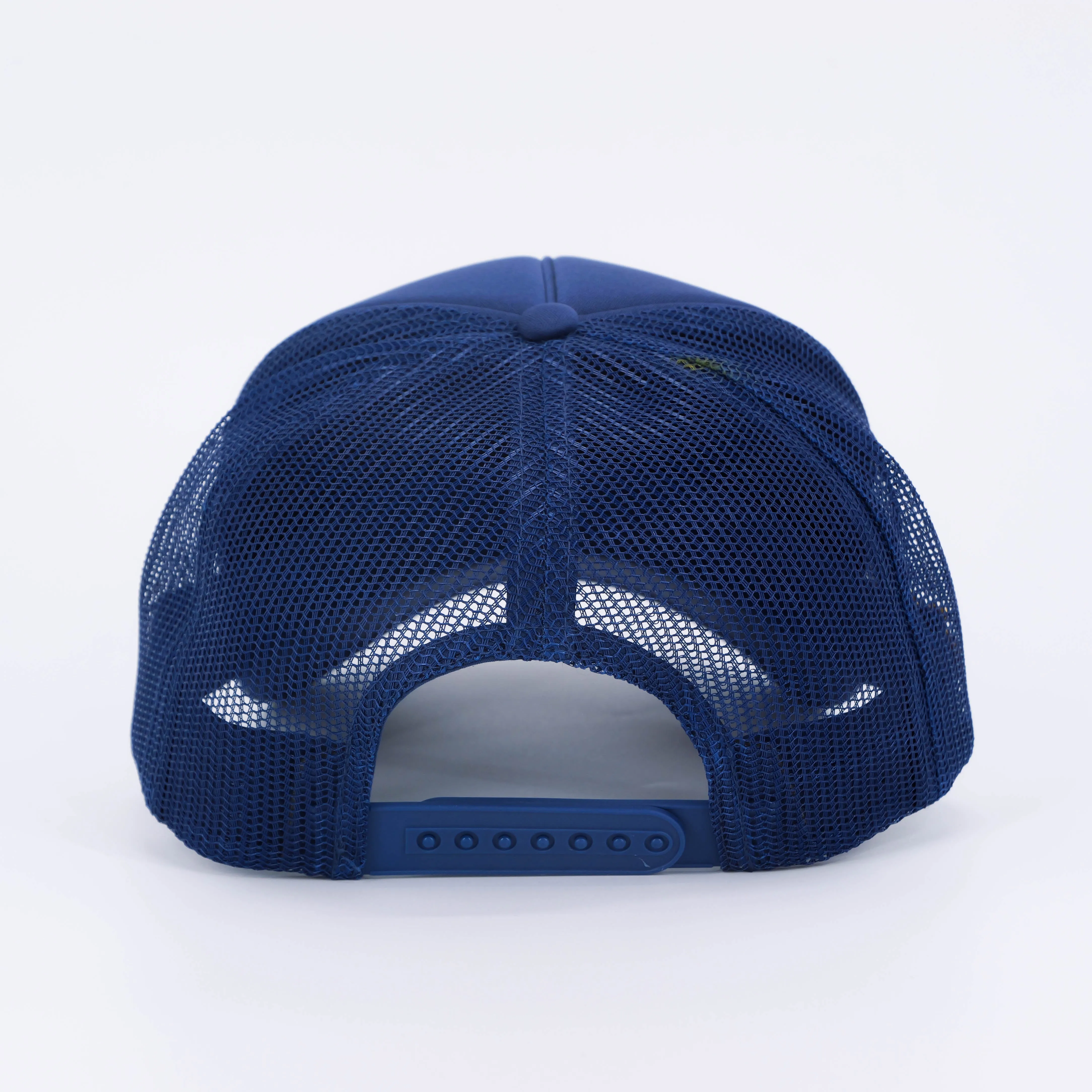 FLOWER SHOP TRUCKER HAT COBALT/YELLOW