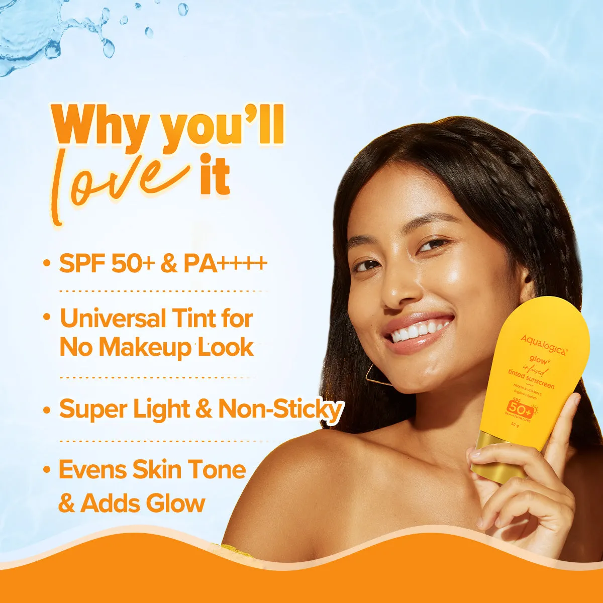 Glow  Infused Tinted Sunscreen  With Papaya & Vitamin C