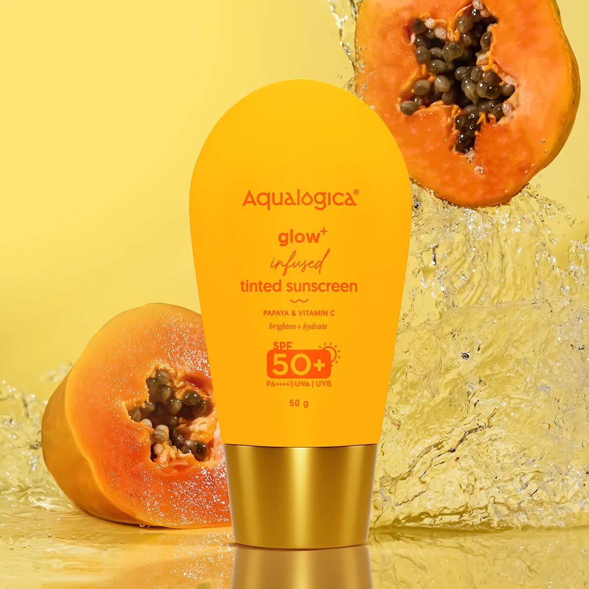 Glow  Infused Tinted Sunscreen  With Papaya & Vitamin C