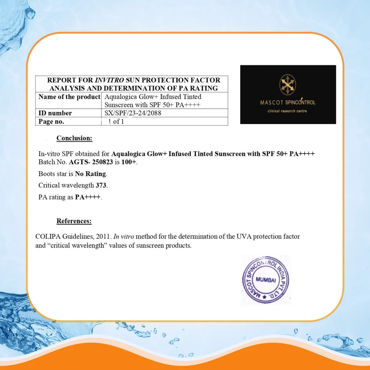 Glow  Infused Tinted Sunscreen  With Papaya & Vitamin C