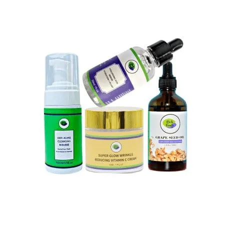 Khichi Beauty  4 Pc Bundle, Vitamin C Cream, Set