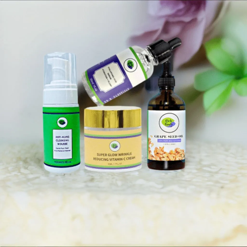 Khichi Beauty  4 Pc Bundle, Vitamin C Cream, Set