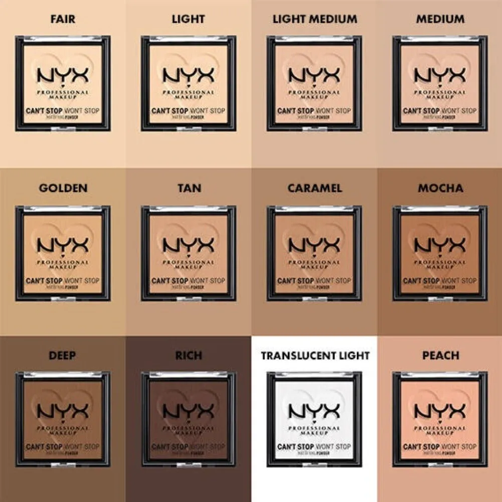 NYX PROFESSIONAL MAKEUP Can't Stop Won't Stop Mattifying Pressed Powder