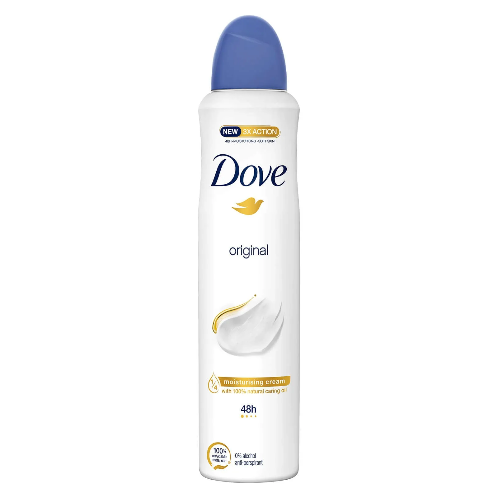 Original Antiperspirant Deodorant Dry Spray Moisturizing Cream 250ml
