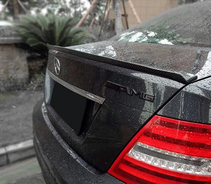 Pinalloy 4.11ft (152cm x 4cm) Universal PU Trunk Lip Spoiler or Roof Spoiler Body Kit Carbon Fiber Pattern Trim Sticker