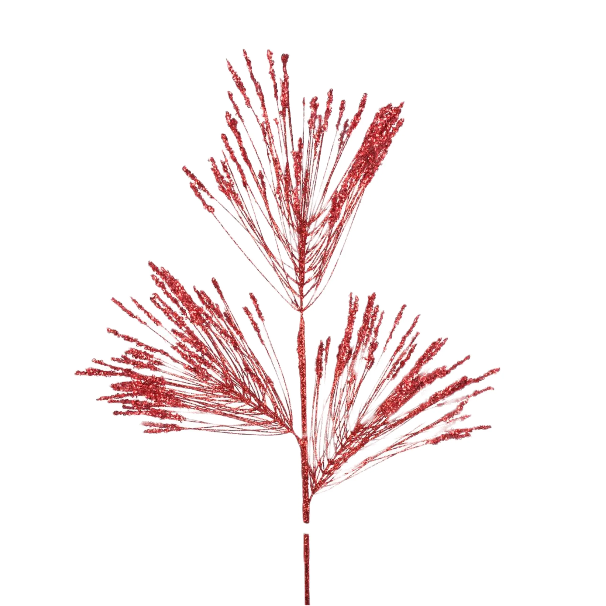 Red Iced Long Needle Spray