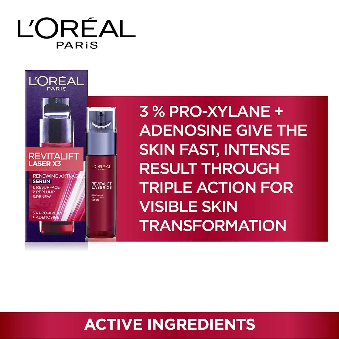 Revitalift Laser X3 Renewing Anti-Ageing Serum