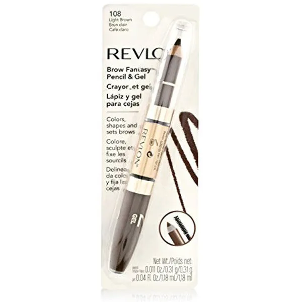 REVLON - Brow Fantasy Pencil & Gel 108 Light Brown - 0.04 fl. oz. (1.18 ml)