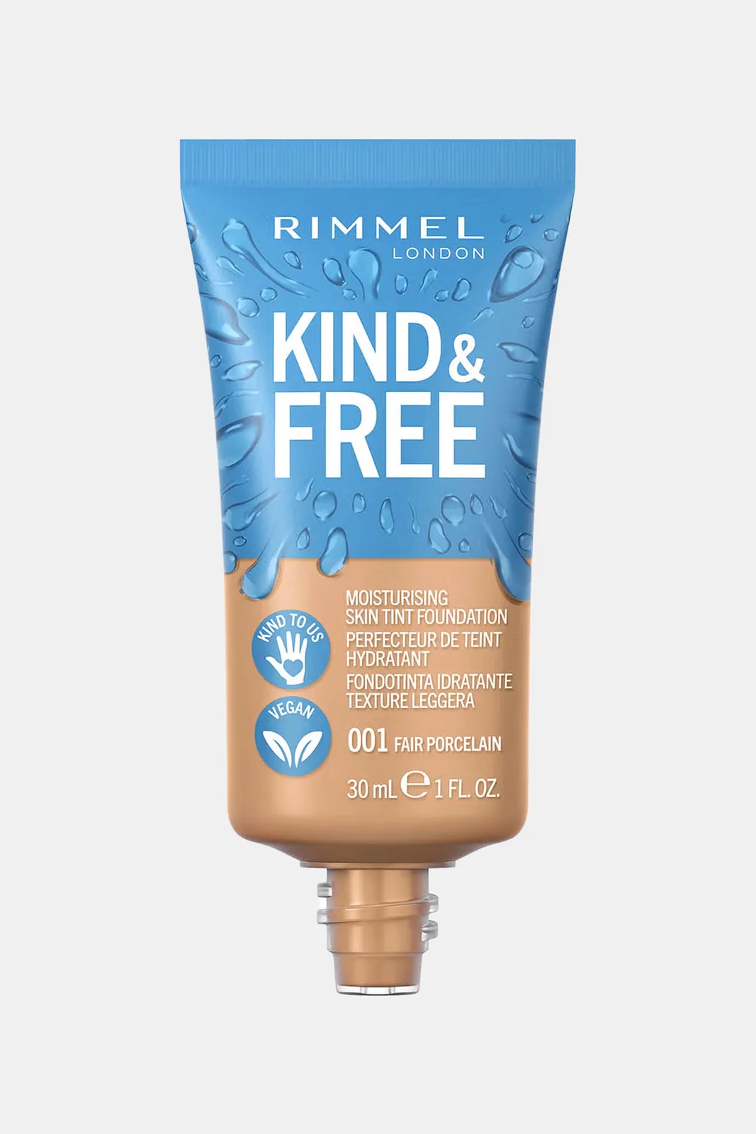 Rimmel Kind & Free Skin Tint Liquid Foundation - 100 Vanilla