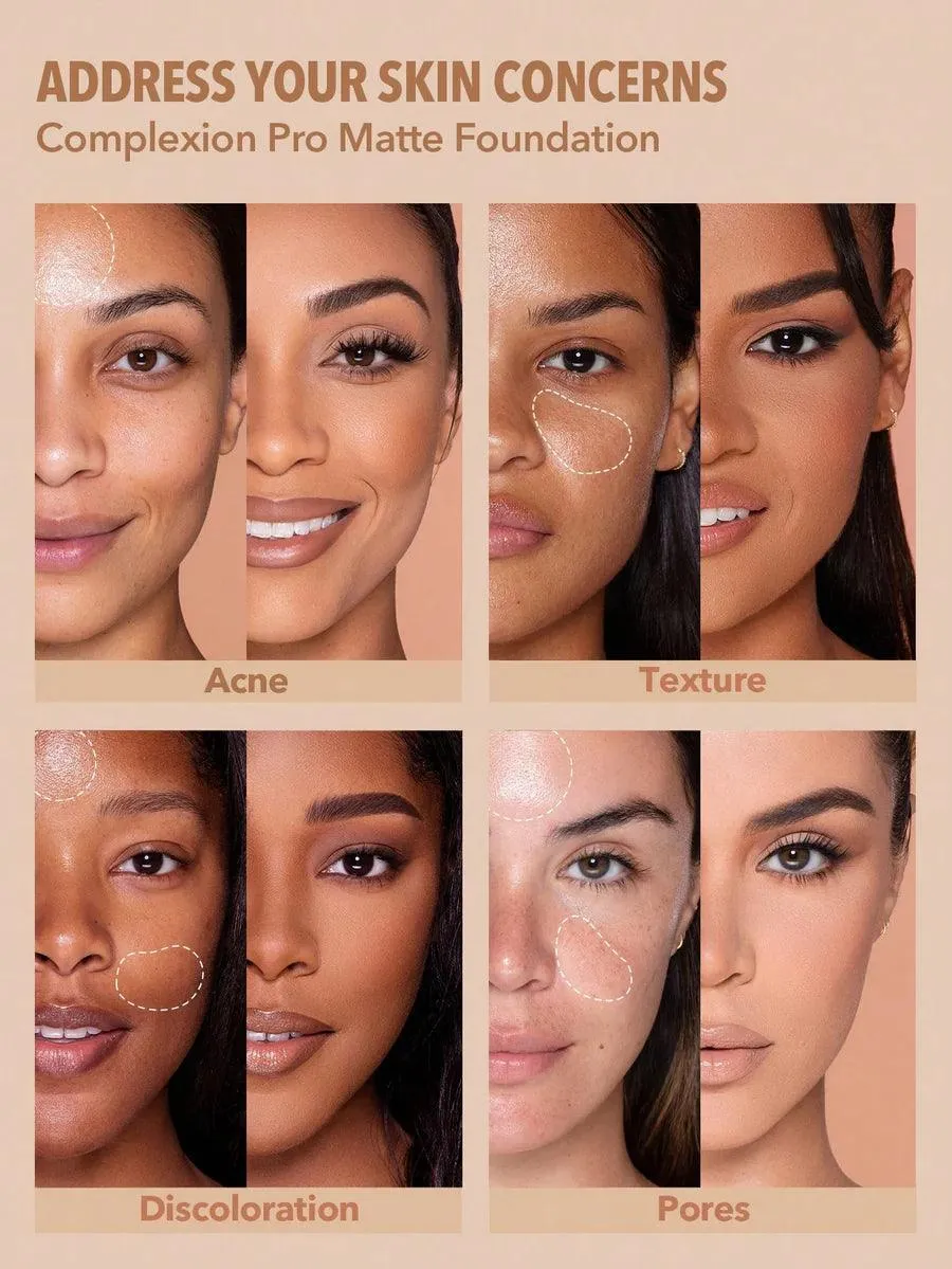 Sheglam - COMPLEXION PRO LONG LASTING BREATHABLE MATTE FOUNDATION - CAMEL