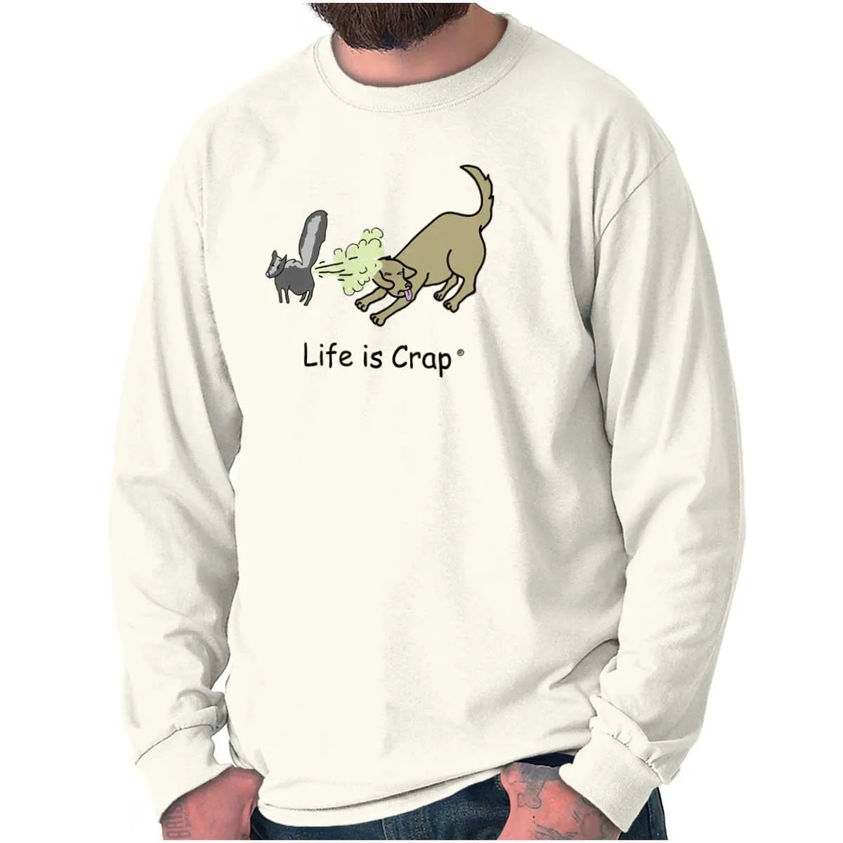 Skunk Spray Dog Long Sleeve Tee