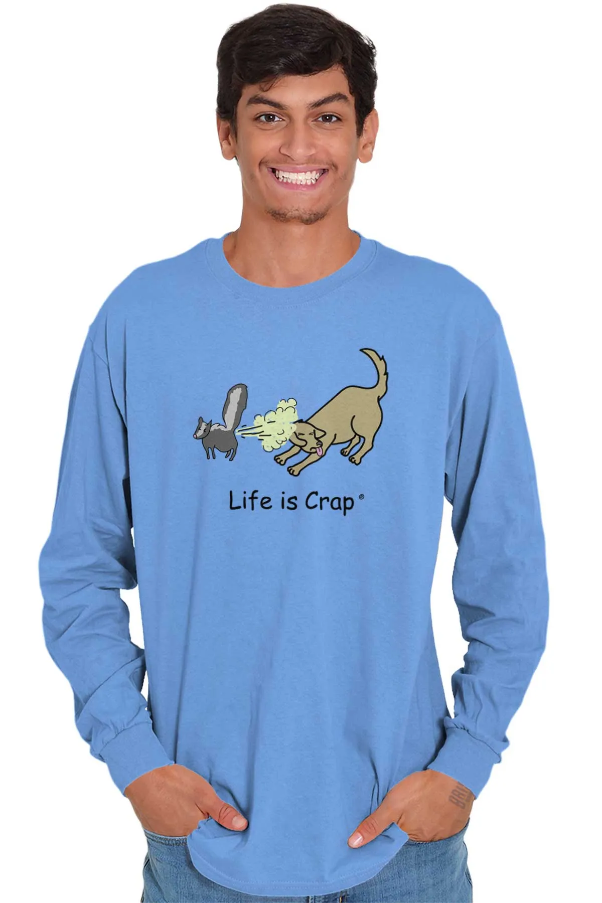 Skunk Spray Dog Long Sleeve Tee