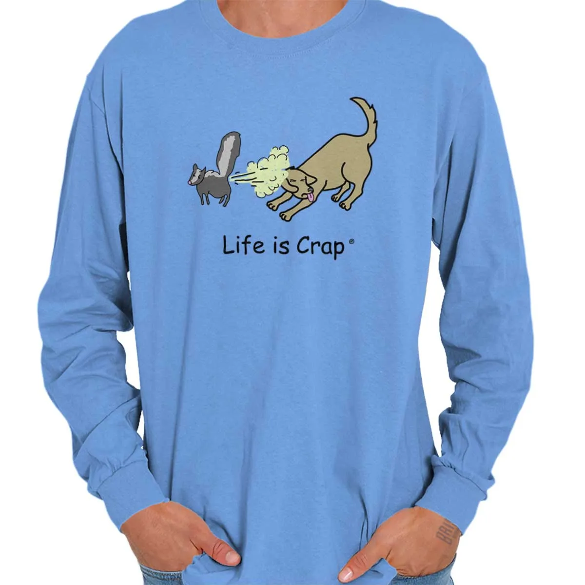 Skunk Spray Dog Long Sleeve Tee
