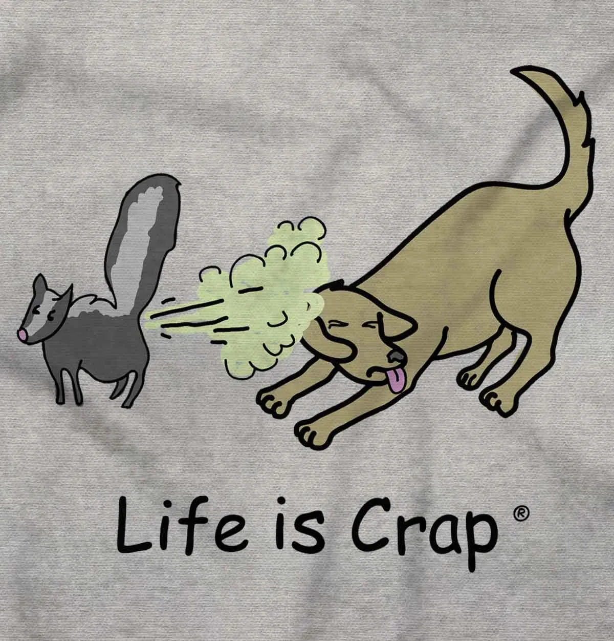 Skunk Spray Dog Long Sleeve Tee