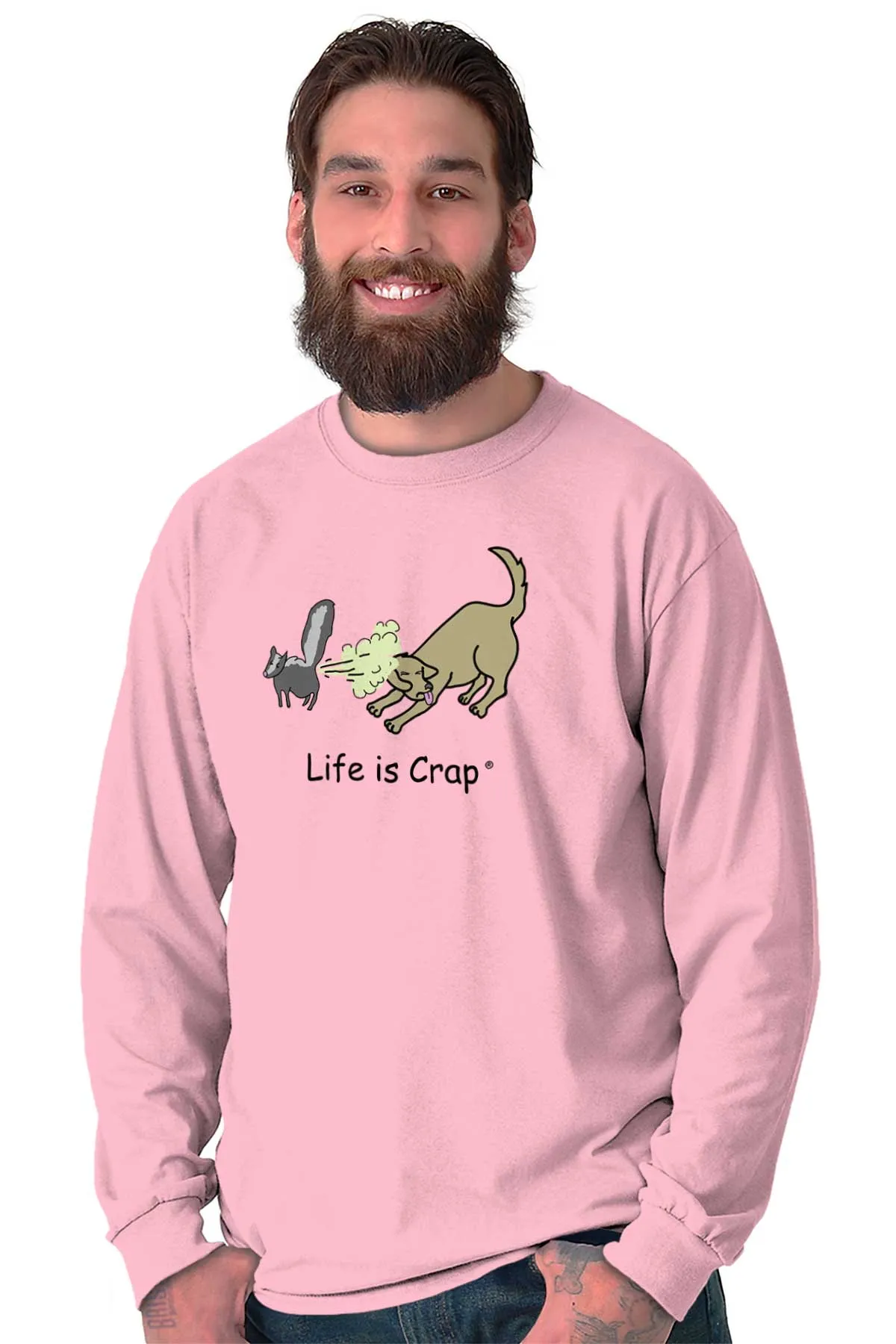 Skunk Spray Dog Long Sleeve Tee