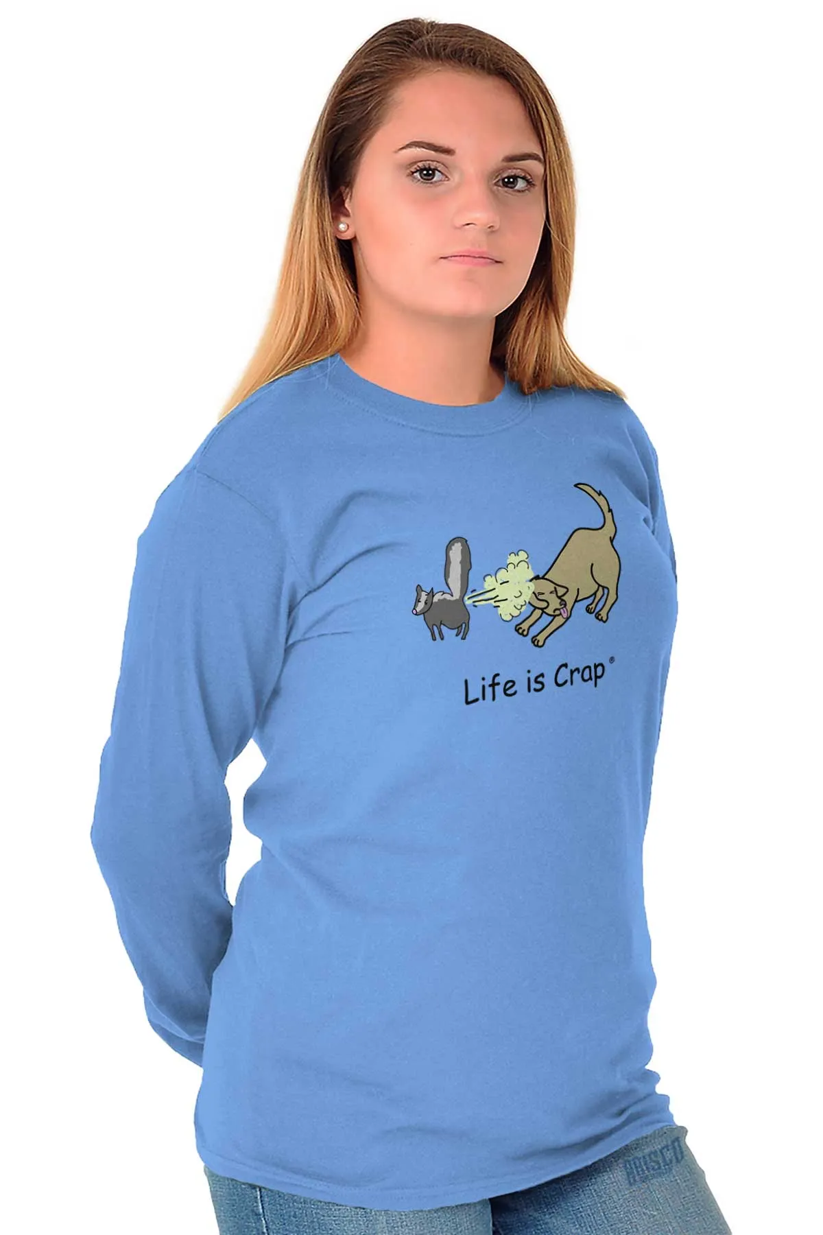 Skunk Spray Dog Long Sleeve Tee