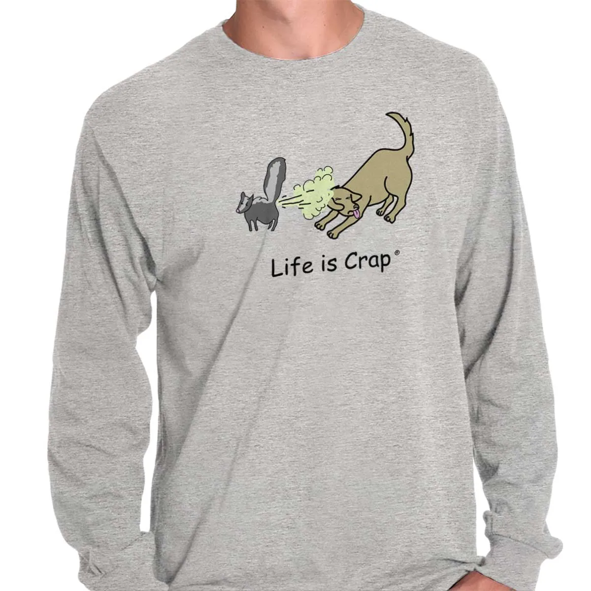 Skunk Spray Dog Long Sleeve Tee