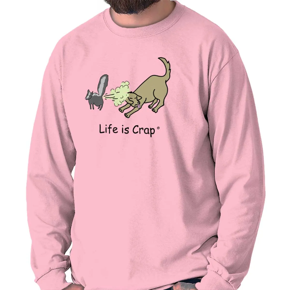 Skunk Spray Dog Long Sleeve Tee