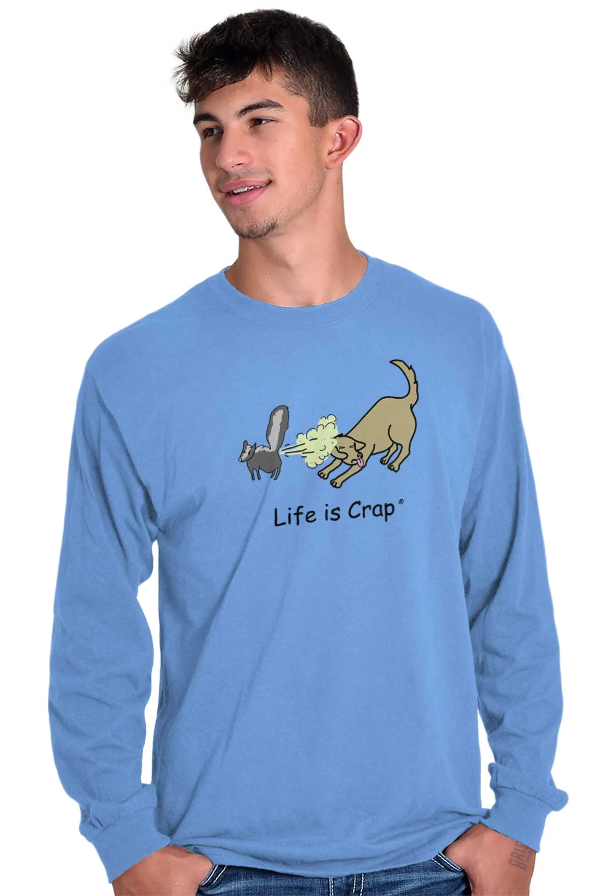 Skunk Spray Dog Long Sleeve Tee