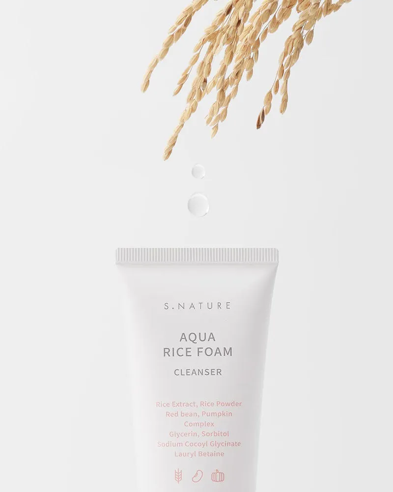 S.NATURE Aqua Rice Foam Cleanser