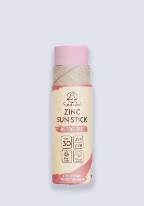Suntribe Natural Mineral Zinc Sun Stick Retro Red SPF 30 30g